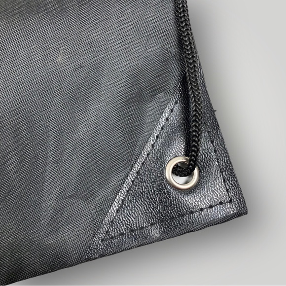 Baseballism Gold Babe Ruth Logo Black Drawstring Bag - Picture 2 of 5